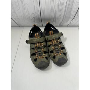 Sperry Top-sider Wet Tech Fish Sandals Size Youth 4 (Women’s 6) Green Leather